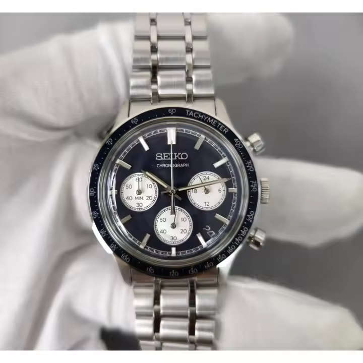 Reloj cronógrafo hombre Seiko Chronograph Reverse Panda SSB479P1 38.7mm - 1