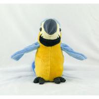 Peluche De Perro De Papagayo Electrónico Que Repite Lo Que Dice Juguete Animado De Pájaro Hablador Peluche De Animal Para Niños Y Adultos - details 3