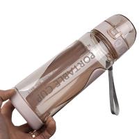 Botella Deportiva De Agua Portátil 500ml Transparente Antigrasa Para Gimnasio Y Viajes Material Plástico Reutilizable - details 8