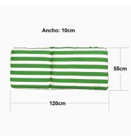 Coshano Cojín acolchado para silla tumbona hamaca de terraza 120x55x10Cm - details 1
