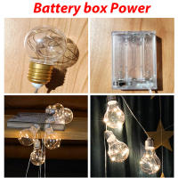 Lámparas De LED Mini Para Decoración De Jardín Y Patio Con Cadena De 4M Luz De Batería Exterior Adaptador USB Para Navidad Bodas Camping - details 6