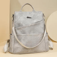 Mochila para mujer, nuevo estilo, moderna, versátil, antirrobo, de PU, de gran capacidad, de alta gama - details 6