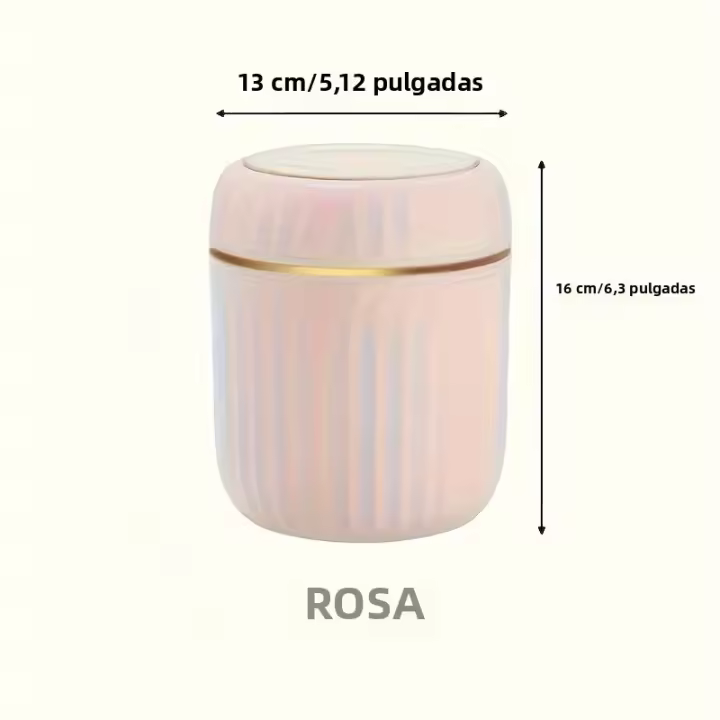 Mini Papelera De Escritorio Con Tapa Organizador De Basura Botella De Agua Ecológica Hecha De Plástico Duradero Para Dormitorio Y Oficina - 1