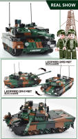 Modelo De Tanque Blindado Leopard 2A5 De 766 Piezas Sluban 1/35 Escala Para Jóvenes Constructores Y Coleccionistas De Juguetes - details 4