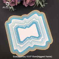 Alinacutle Teadrop Edge Nesting Frame Corte De Metal Para Scrapbooking Y Manualidades En Papel Y Cartón Plantillas De Tarjeta Hechas a Mano - details 1