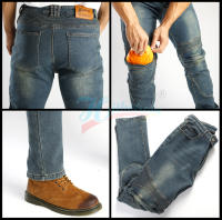 Pantalones De Motocicleta Para Hombres Verano Invierno Protección Rodilla Aramida Velours Impermeables Motocross Carretera - details 16