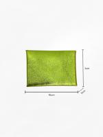 Monedero de Cuero Granulado ,Piel auténtico-Cartera Pequeña Brillante para Fiesta - Monedero BLING BLING Elegante  para Mujer, Hecho en Italia，,Ligera y Práctica,Varios Colores,regalo para mujer - details 0