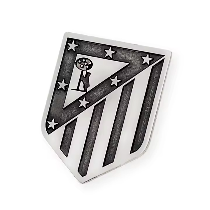 Pin de Atlético de Madrid en Plata de Ley 925 Oxidado - 1