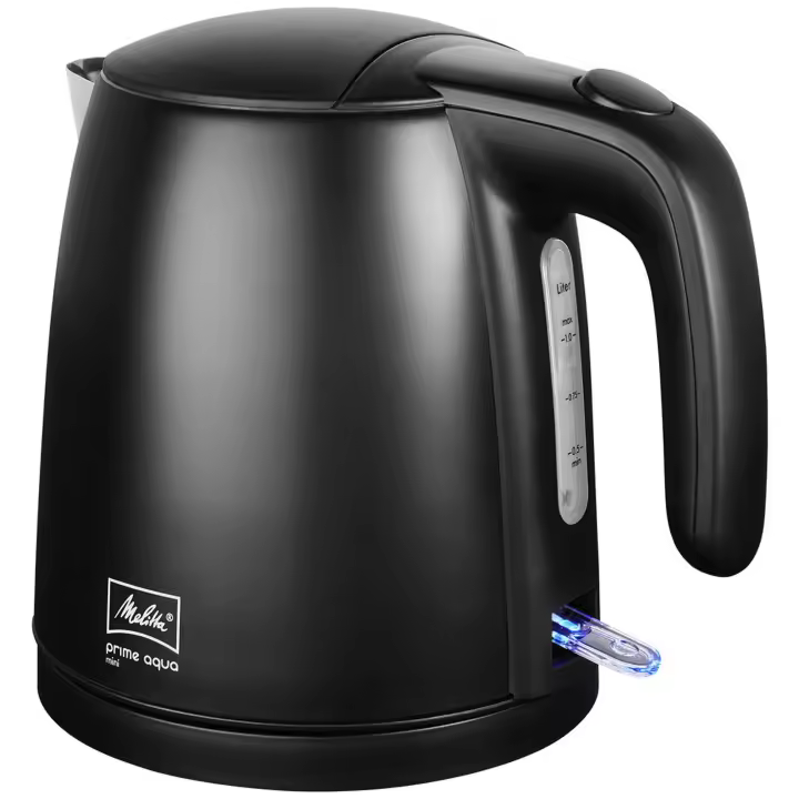 Melitta Hervidor de Agua Melitta Prime Aqua Mini 1018-04 1 Litro Libre de BPA Auto Off Elemento Calefactor - 1