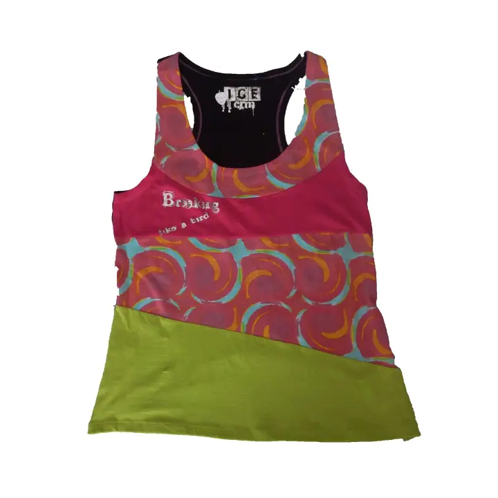 Camisetas Mujer Creem sin mangas Verde Rosa L 42 Algodón Verano - 1