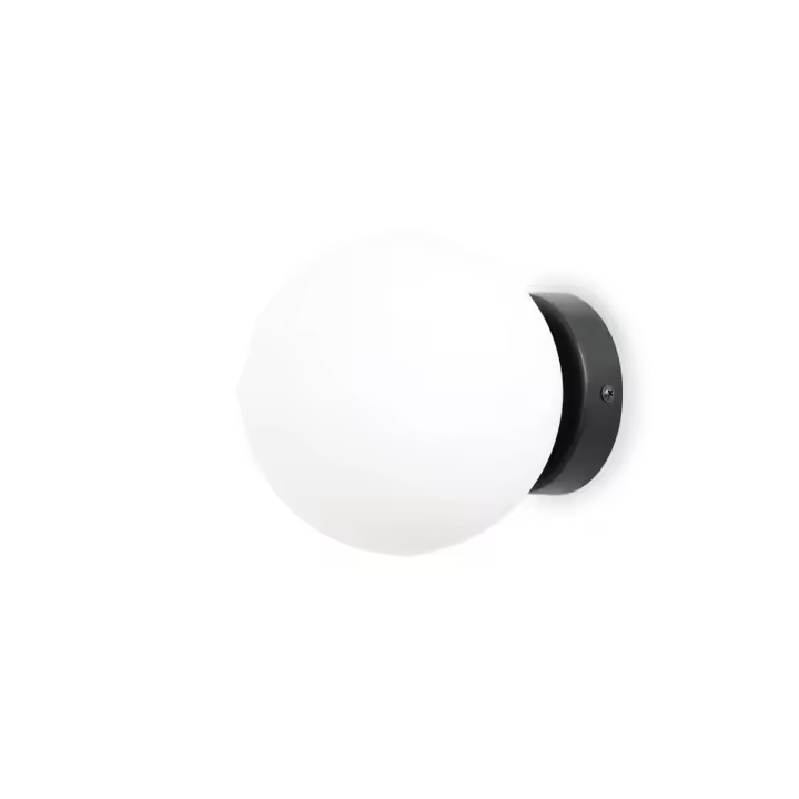 ALPINALUZ Aplique de Pared de Diseño Nórdico con Bola de Cristal "LUNAR"- Casquillo Portalámpara E27 G45 - 1