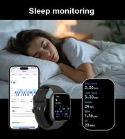 Reloj inteligente con pantalla AMOLED HD, frecuencia cardíaca, oxígeno en sangre, salud, Bluetooth, información de llamadas, reloj multideportivo (2025) - details 1