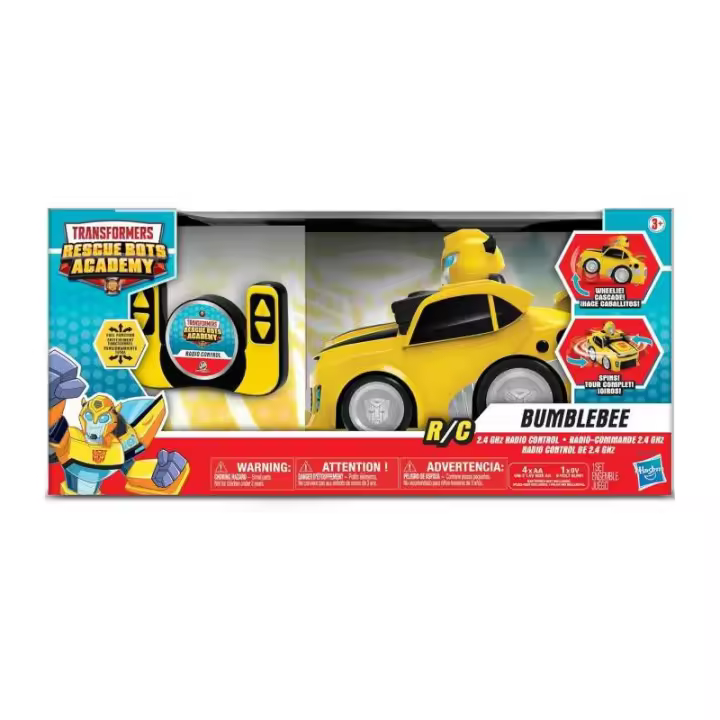 Hasbro Transformers 9" Radio Control Bumblebee - 2.4 Ghz - Función Completa - Adelante Atrás Izquierda Derecha - 1