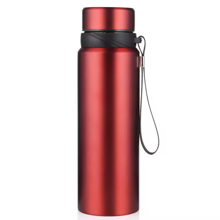 Botella de agua termo 1L, termo frío, termo agua té café, termo de acero inoxidable - 1