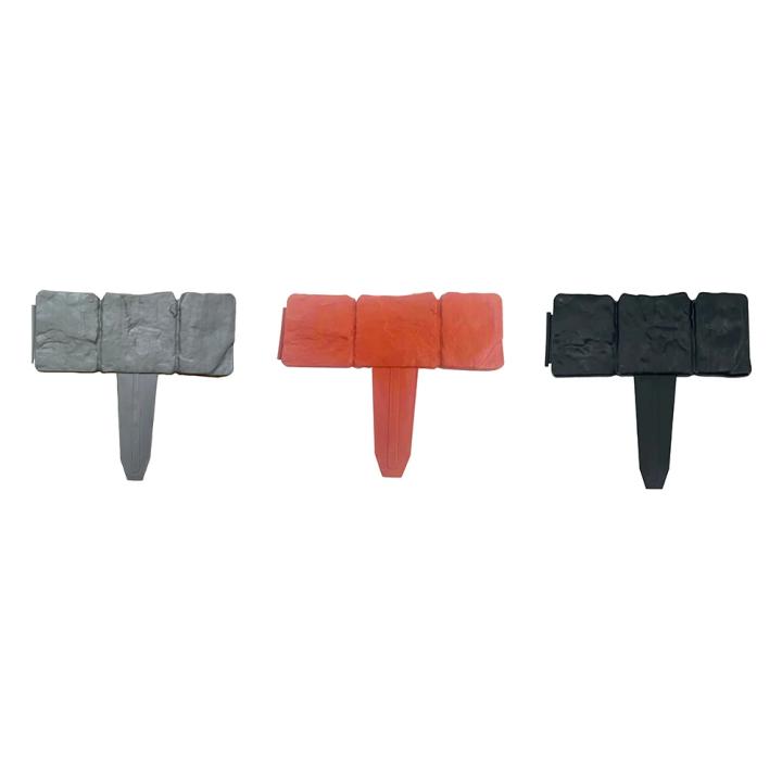 10PCS Valla De Jardín De Plástico Faja De Borda Para Jardín Al Aire Libre Patio Balcón Jardín Fácil Instalación Color Gris/Cafe/Oro