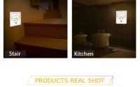 Luz Nocturna LED Mini Con Sensor De Movimiento PIR Para Dormitorio Baño Pasillo Armario Enchufe Europeo Y Estadounidense Incluida Luz Nocturna Rectangular Para El Hogar - details 11