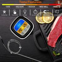 Termómetro De Cocina Digital Táctil Para Carne Y Barbacoa Medidor De Temperatura De Alimentos Herramienta De Cocción Timer Para Steaks 1PC - details 1