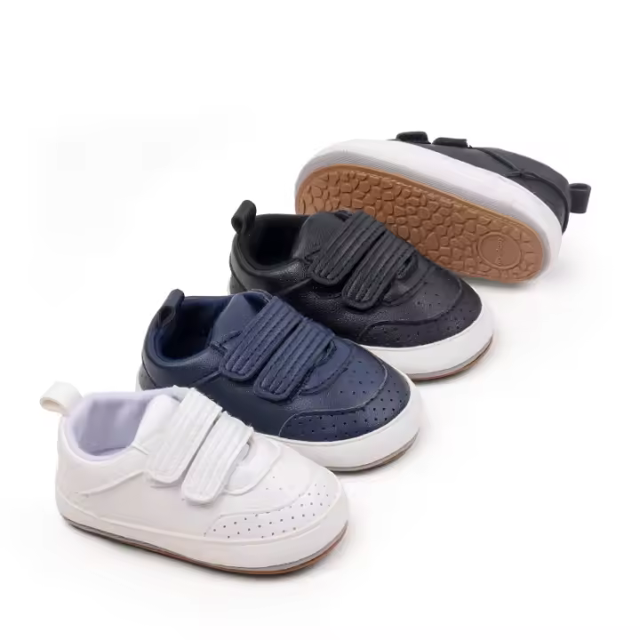 Zapatos De Primera Caminata Para Bebés Niña Y Niño Diseño Moda Suela TPR Antideslizante Para Interior Y Exterior Zapatos Para Niños Y Niñas De 0 a 1 Año - 1
