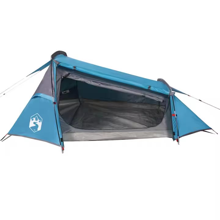 vidaXL Tienda campaña túnel 2 personas tela opaca impermeable Color Blanco opaco,  Gris y naranja,  Azul y mas - 1