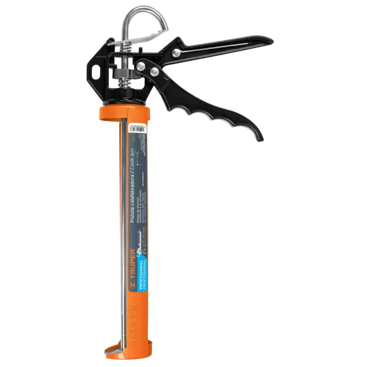 Pistola de silicona profesional Truper con desatascador de cánula - Ferretería Torres - 1