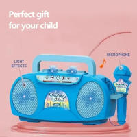 Máquina De Karaoke Para Niños Con Microfono Y Luces Juguete Musical Portátil Educativo Regalo Para Niñas Y Niños Viaje - details 5