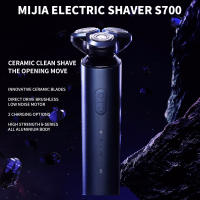 XIAOMI MIJIA Afeitadora Eléctrica S700 Portátil Cuchilla Flex 3 Cabezas IPX7 Impermeable Lavable Trimmer De Barba Corte 30 Días - details 1