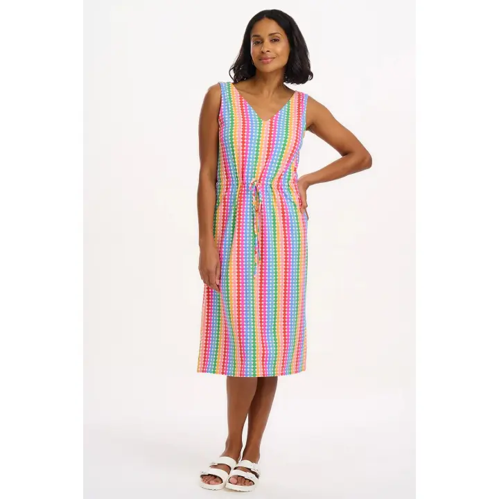 SUGARHILL BRIGHTON - Vestido midi de punto Gilly multicolor de Sugarhill Brighton - 1