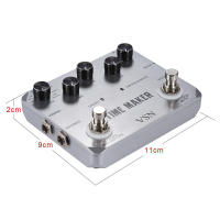 Pedal De Efectos Para Guitarra Zikzic Con 11 Tipos De Delay Hasta 600ms Entrada Y Salida Estéreo USB Dispositivo De Audio - details 4