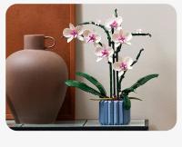 Bloques De Construcción De Plástico Para Orquídea Rosa Bouquet Decoración Mariposa Planta Bonsái Juego De Ensamblaje Creativo Para Niñas Y Adultos - details 9