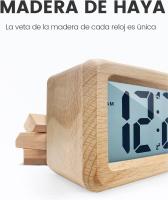 Reloj despertador digital, Reloj Despertador con Temperatura LED, Pantalla large, Reloj Despertador con Bathería - details 0