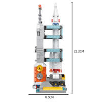 COGO DIY Bloques De Construcción Espacial Para Rocket Kit De Centro De Lanzamiento De 379 Piezas Juguetes Para Niños En Navidad - details 11