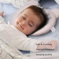 Almohada para bebé de 9,84 x 11 pulgadas, almohada para dormir para bebé, lavable a máquina, almohada para cabeza plana, antidesviación de la cabeza, adecuada para recién nacidos, suministros para bebés (0-12 meses) - details 4