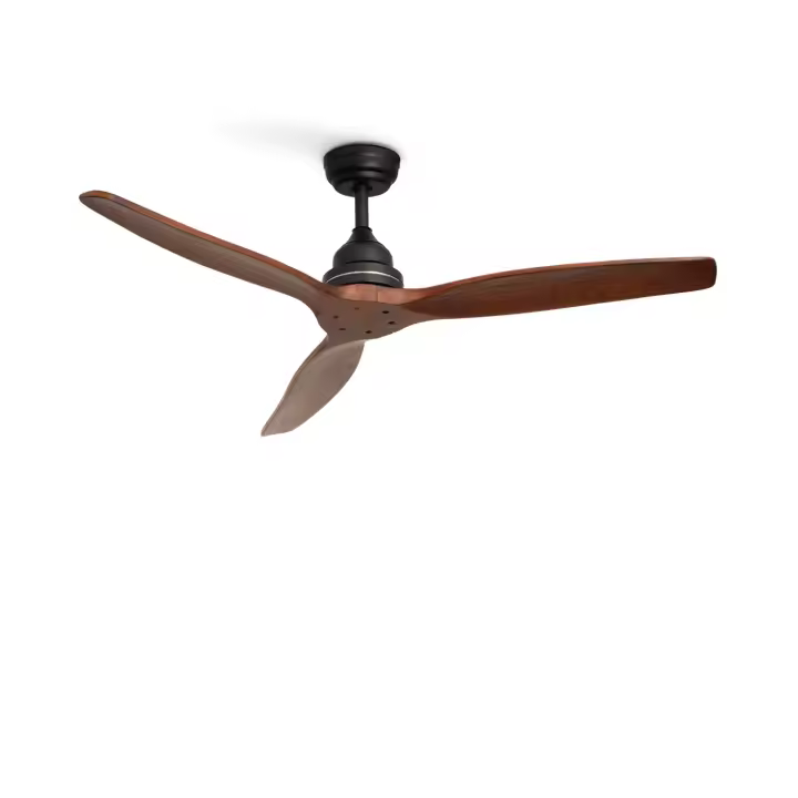 CREATE - Ventilador de Techo 75W Silencioso Ø132 cm, 3 velocidades, Madera - WINDWOOD - 1