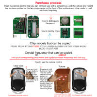 Control Remoto Copia Universal 433 315 Mhz Para Puerta Y Seguridad Alarma Lámpara Multifrecuencia Duplicador De Clave - details 6