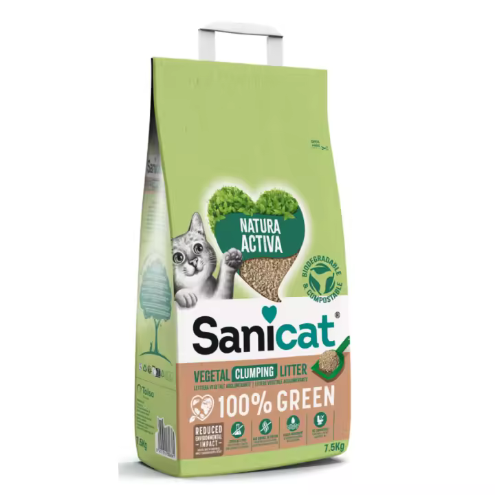Sanicat Arena Vegetal Aglomerante Natura Activa 100% Green 5 Kg - 1