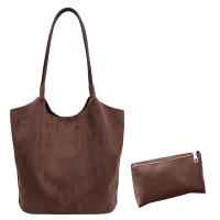Bolso De Hombro De Seda Sintética Con Cierre Magnético Bolso De Mano Casual Para Otoño E Invierno Color Sólido Bolsos Clásicos Para Comunicación Diaria - details 20