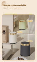 Basurero De Lujo Con Tapón Para Oficina Sala De Estar Baño Redondo Con Cesta Interior Desmontable Contenedor De Residuos De Plástico Rectangular - details 7