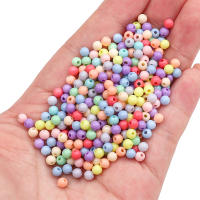 30G Sobre 900Pcs De Cuentas Redondas De Acrílico De Colores Sólidos Para Manualidades DIY Joyería Pendientes Collares Accesorios - details 4
