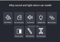 Modelo De Coche Escala 1/24 Mustang Shelby GT500 Juguete De Metal Con Sonido Luz Y Función Retroceso Regalo Para Niños - details 1