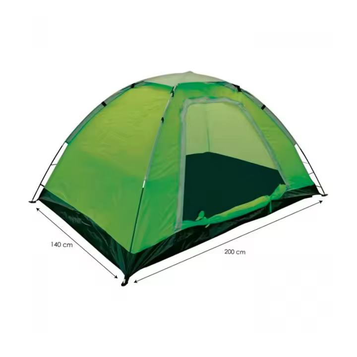 100x200x140cm Tienda de campaña para 2 personas, Tienda de privacidad al Aire Libre, ligera, portatil, Verde y Azul, Incluye Bolsa de Viaje, para Protección Solar UV, Familia Portátil Ligero Impermeable Equipo Esencial con Bolsa - 1