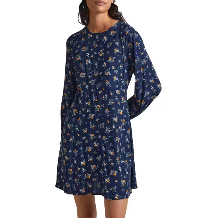 Vestido Pepe Jeans Inma Flores Azul Para Mujer - 1