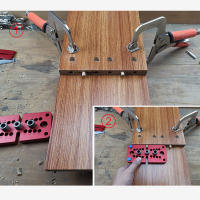 Juego De Herramientas De Carpintería Doweling Jig Guía De Perforación Vertical Localizador De Agujeros Herramienta De Punched Para Joinería De Madera - details 3