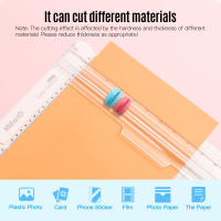 Cortadora De Papel Portátil KW-trio 12.6 Pulgadas Con Cabeza De Corte De Línea De Plegado Y Borde Recto Para Artesanía De Escritorio - details 5