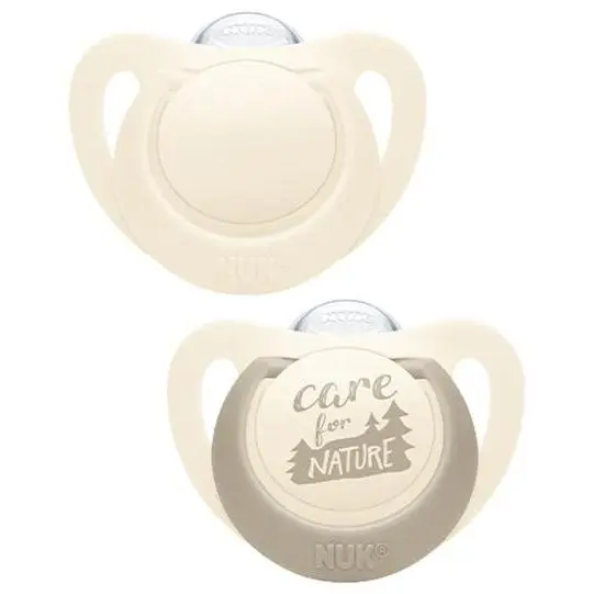 Nuk For Nature Chupete Silicona 0-6 Meses 2Uds - 1