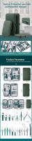 Kit Profesional De Cuidado De Uñas Con 7/10/12/18 Piezas Apto Para Manicura Y Pedicura Acero Inoxidable Con Estuche De Viaje - details 2