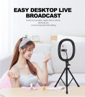 MZ-10 Luz de relleno en vivo plegable telescópica integrada de 10 pulgadas 3 modos de luz 10 niveles de brillo Anillo de luz LED regulable para fotografía de maquillaje YouTube Vlog TIK Tok Envió 24Horas - details 8