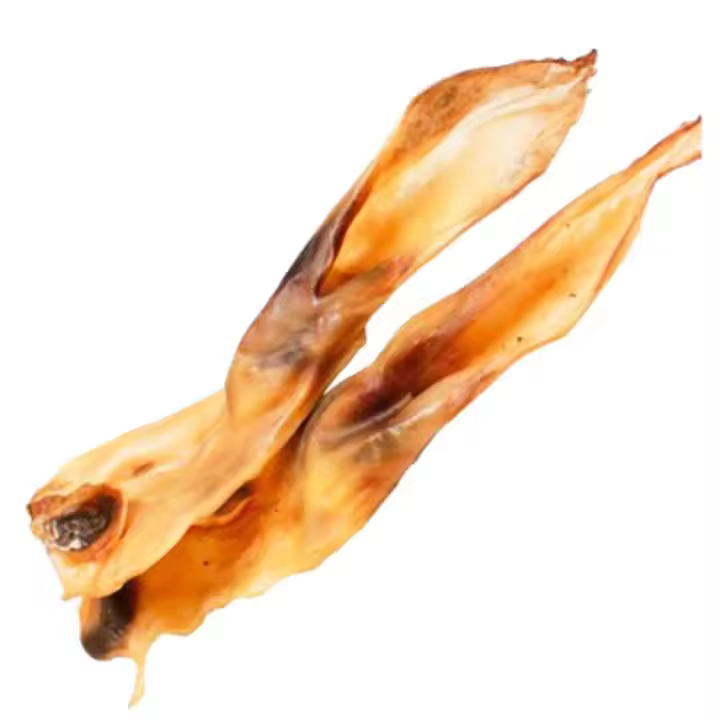 Delicadas orejas de liebre para perros de Golden 22k (pack de 10 unidades) - ¡Un manjar irresistible y seguro para tu mascota! - 1