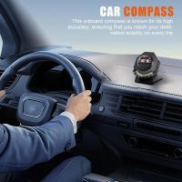 Compas De Coche Con Inclinómetro Y Pantalla Analógica Ajustable a 180 Grados Compaña Sférica Plegable Para Indicar Dirección - details 10