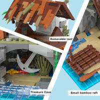Bloques De Construcción Creativos De Pescador De Village 2340PCS Torre De Mar LED Luz Bricks Juguetes Regalos Para Niños Y Niñas De Más De 14 Años - details 5