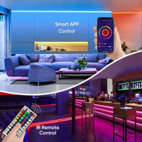 Tira LED Neón RGB 5V USB Impermeable Con Control Remoto De 44 Teclas Y App Para Decoración De Hogar Luz Flexible De 1M 2M 3M 4M 5M - details 1